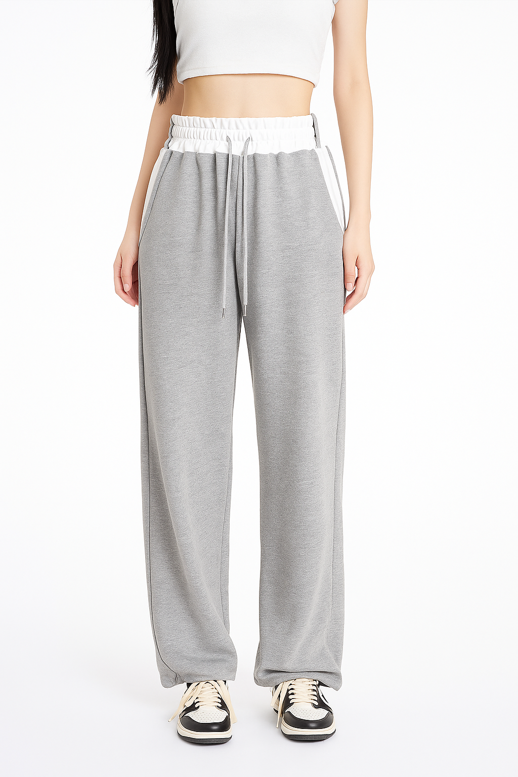 Pantalon Large Élégant Femme