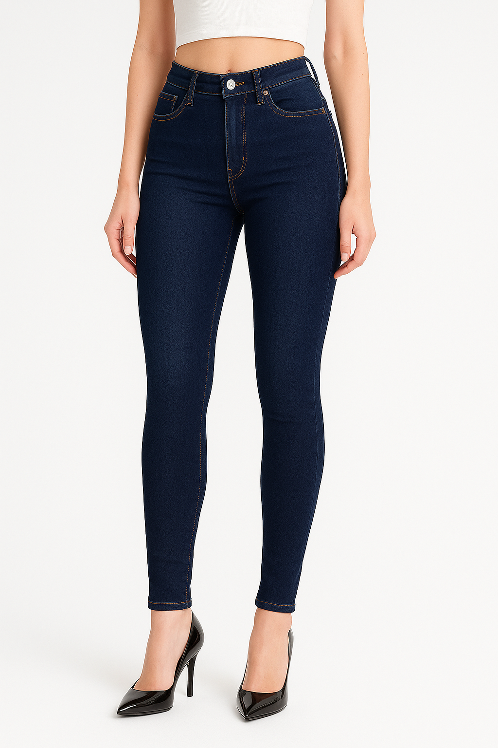 Jean Taille Haute Femme