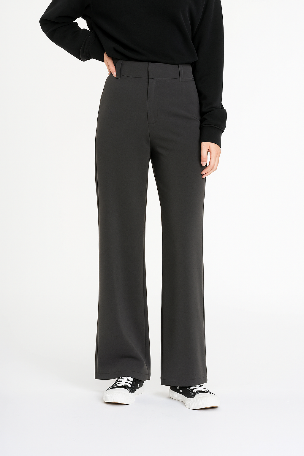 Pantalon Femme Taille Haute Large